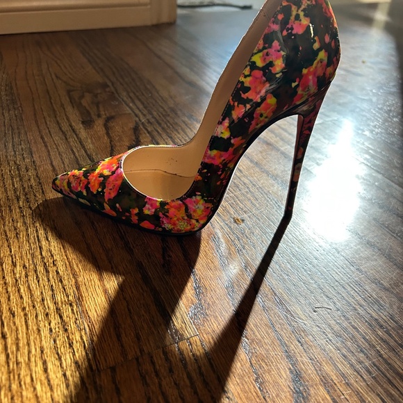 Christian Louboutin muti-colored shoes So Kate 120 Patent Granite - Picture 3 of 7